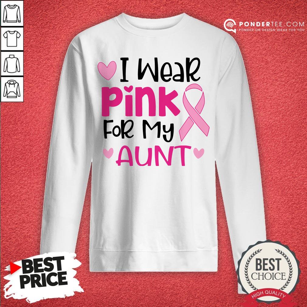 I Wear Pink For My Aunt Shirt - Image 4