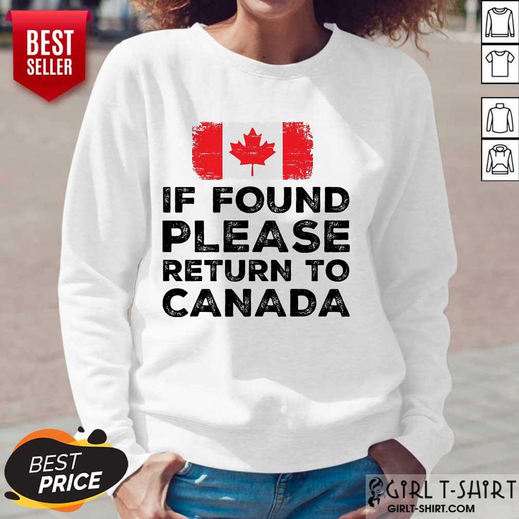 If Found Please Return To Canada Shirt - Image 5