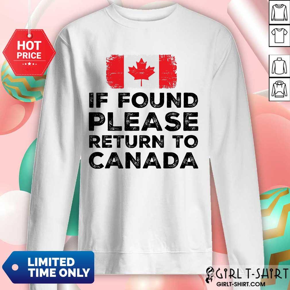 If Found Please Return To Canada Shirt - Image 4