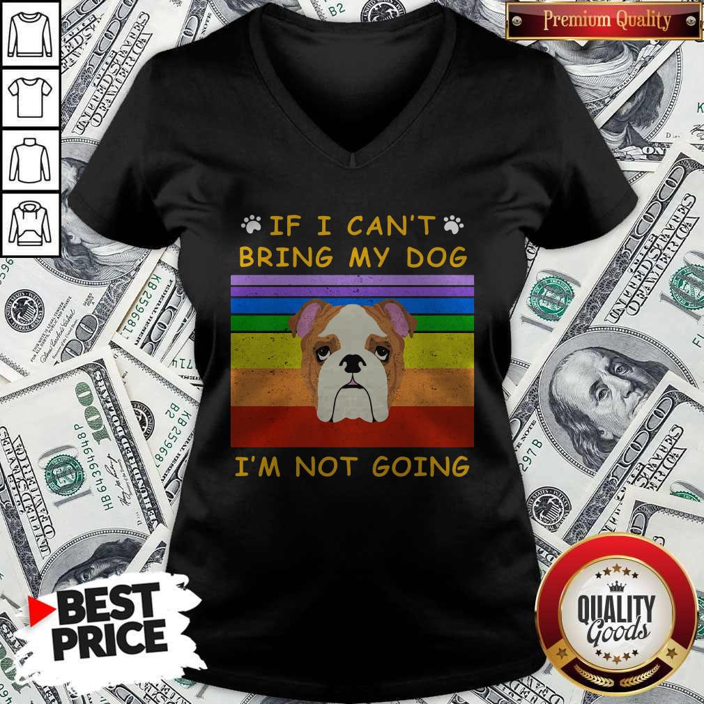 If I Can't Bring My Dog I'm Not Going Footprint LGBT Vintage Retro Shirt - Image 3