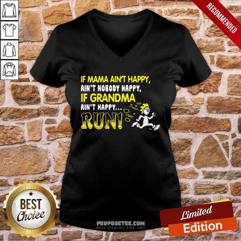 If Mama Aint Happy If Grandma Run Shirt - Image 3