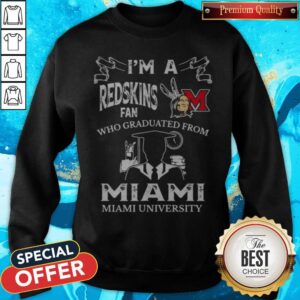 Alternative view of I'm A Miami Redskins Fan Who Graduated From Miami University Shirt