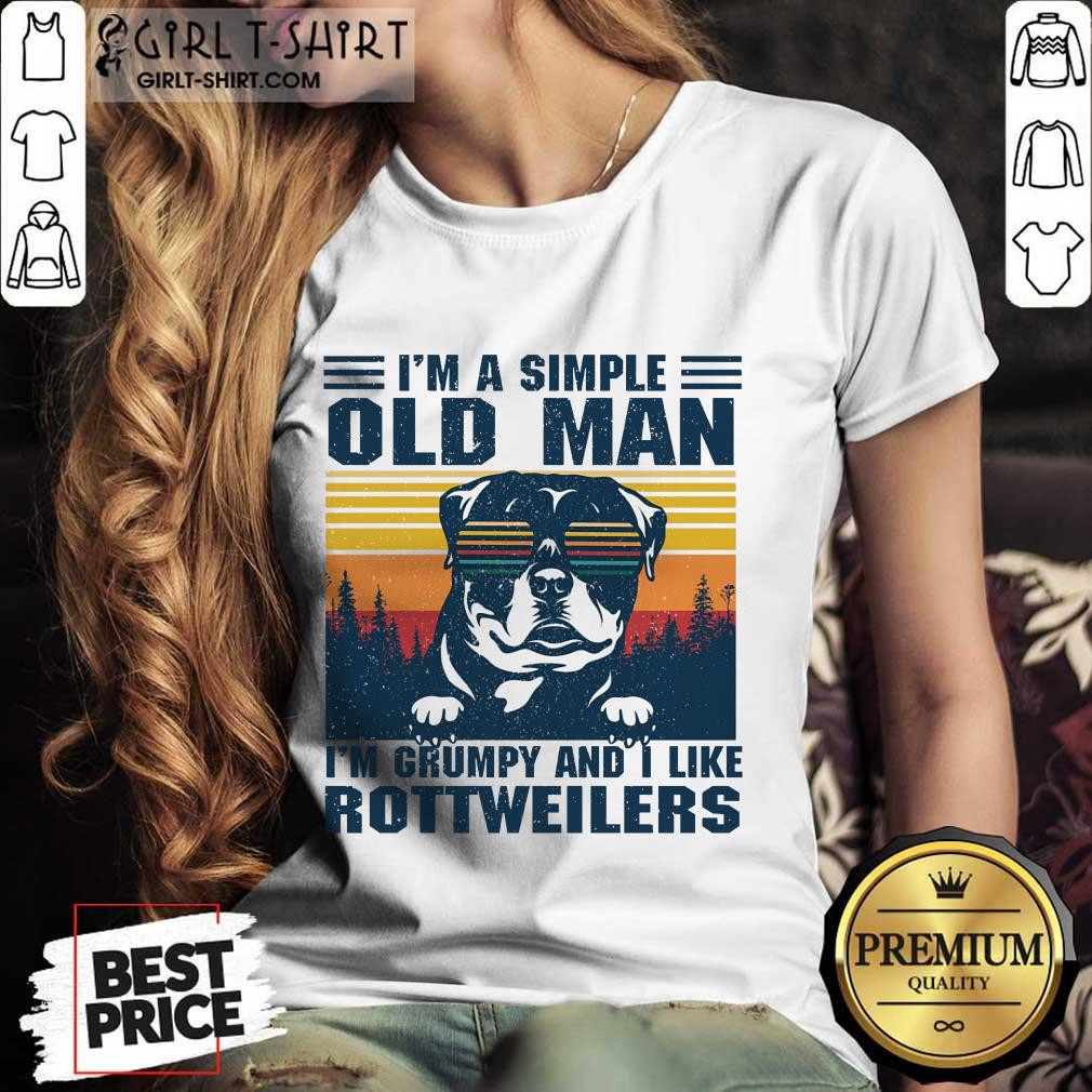 I'm A Simple Old Man Rottweiler Shirt - Image 2