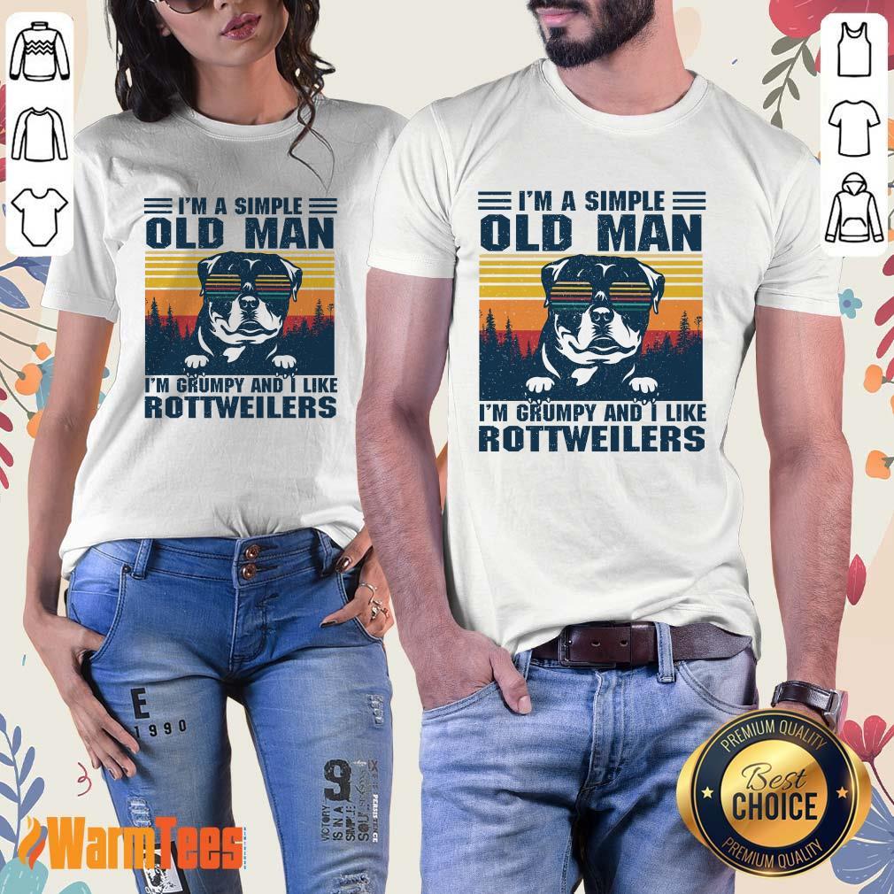 I'm A Simple Old Man Rottweiler Shirt - Image 2