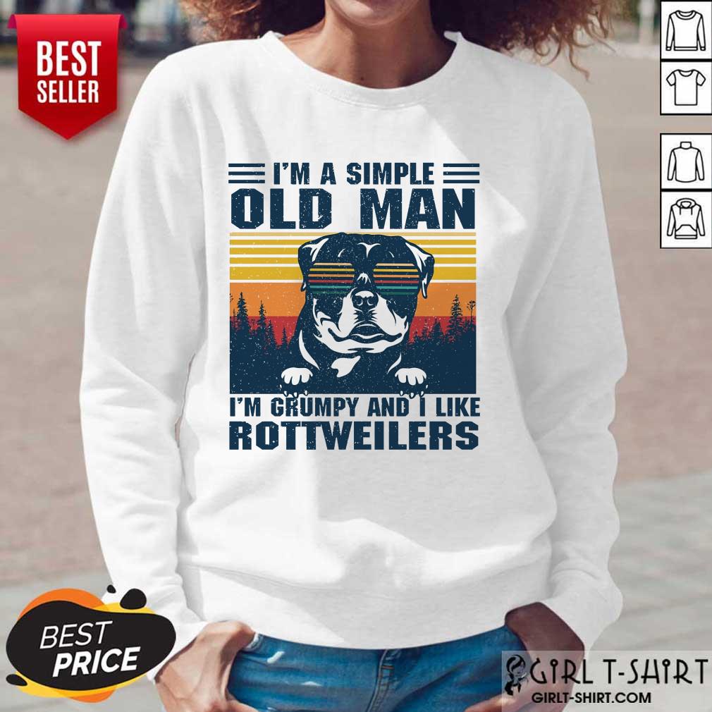 I'm A Simple Old Man Rottweiler Shirt - Image 5