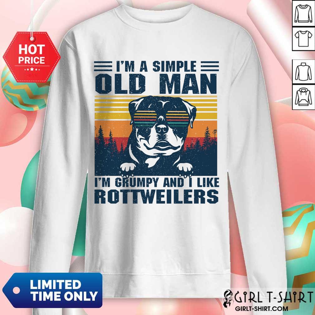 I'm A Simple Old Man Rottweiler Shirt - Image 4