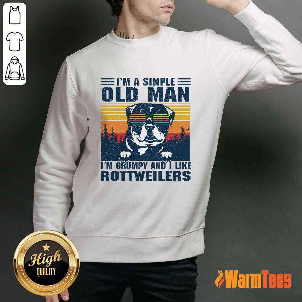 I'm A Simple Old Man Rottweiler Shirt - Image 5
