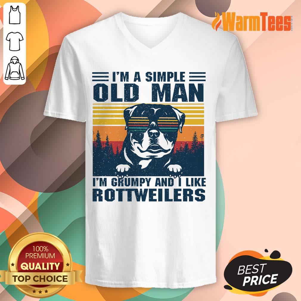 I'm A Simple Old Man Rottweiler Shirt - Image 4