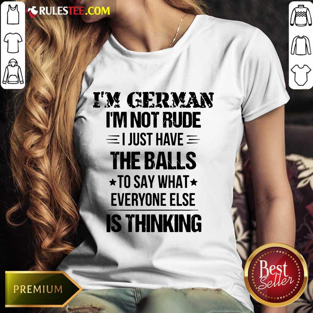 I'm German I'm Not Rude Shirt - Image 4