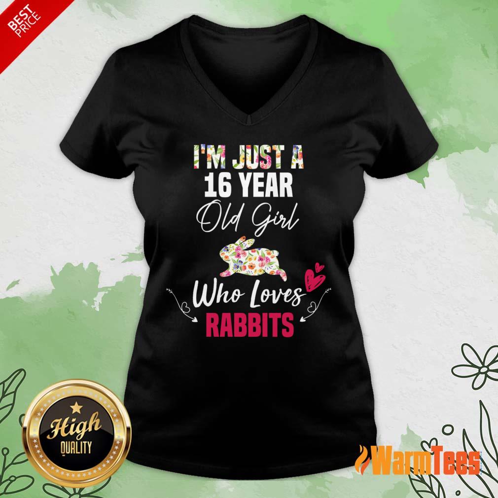 I'm Just A 16 Year Old Girl Who Loves Rabbits Shirt - Image 2