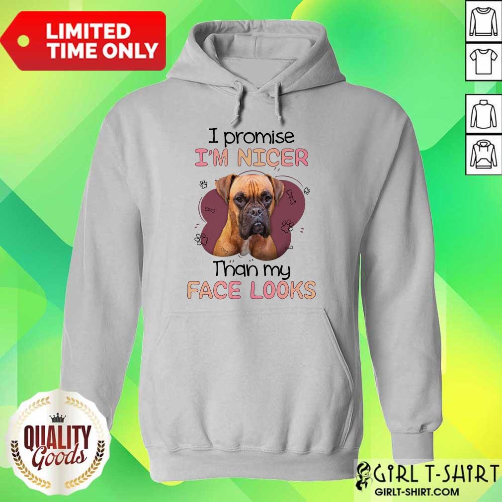 I'm Nicer Than My Face Looks Pug Dog Shirt - Image 3