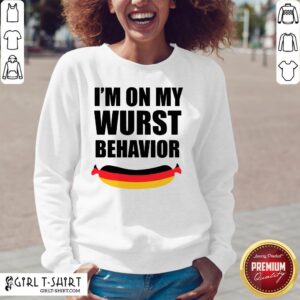 Alternative view of I’m On My Wurst Behavior Shirt