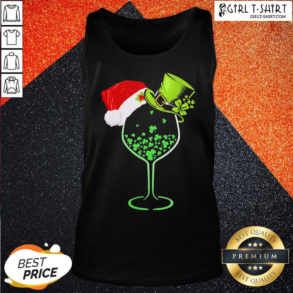 Imma Green Wine Santa Christmas Shirt - Image 3