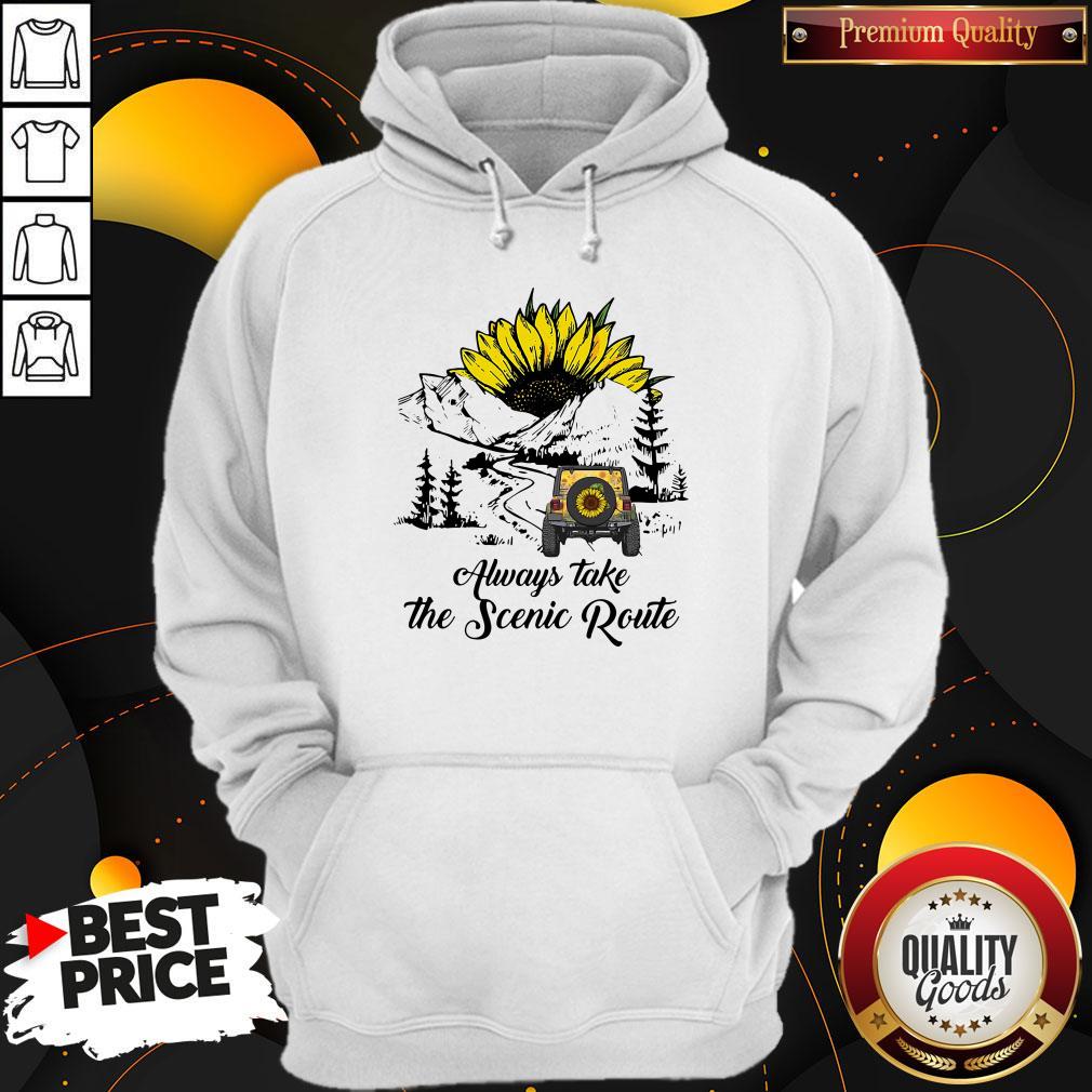Important Sunflower Always Take The Scenic Route Shirt - Image 4