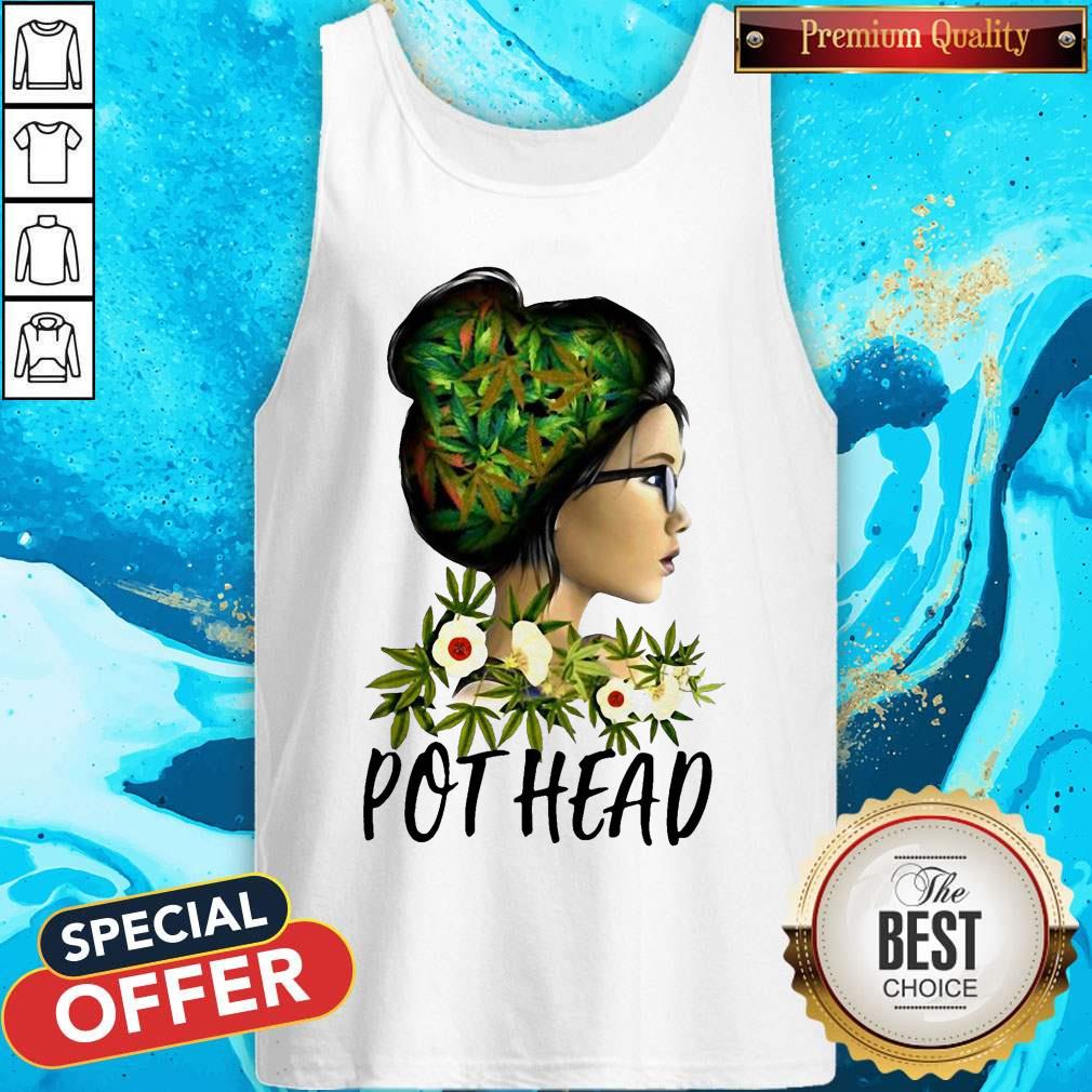 Important Weed Girl Pot Head Marijuana Cannabis Shirt - Image 3