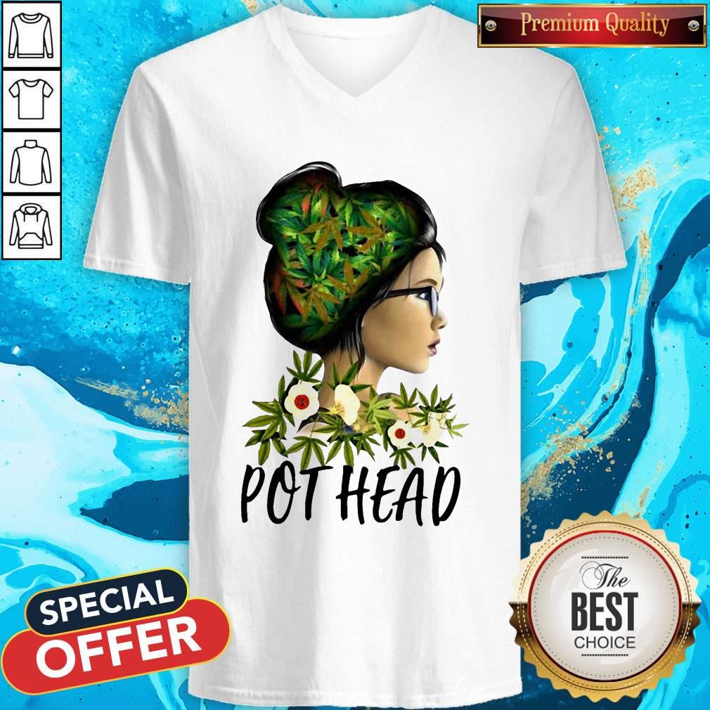 Important Weed Girl Pot Head Marijuana Cannabis Shirt - Image 2