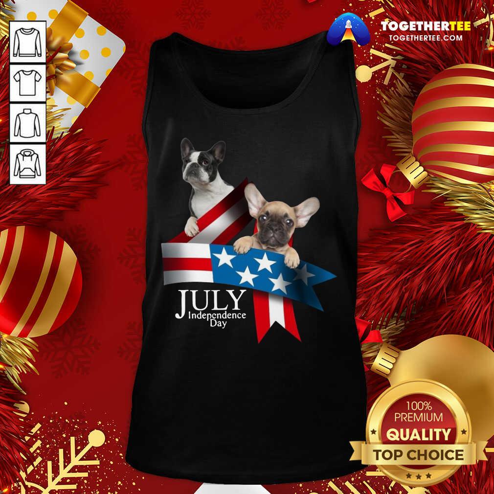 Cute French Bulldog 4 Of July Independence Day American Flag Shirt - Image 3