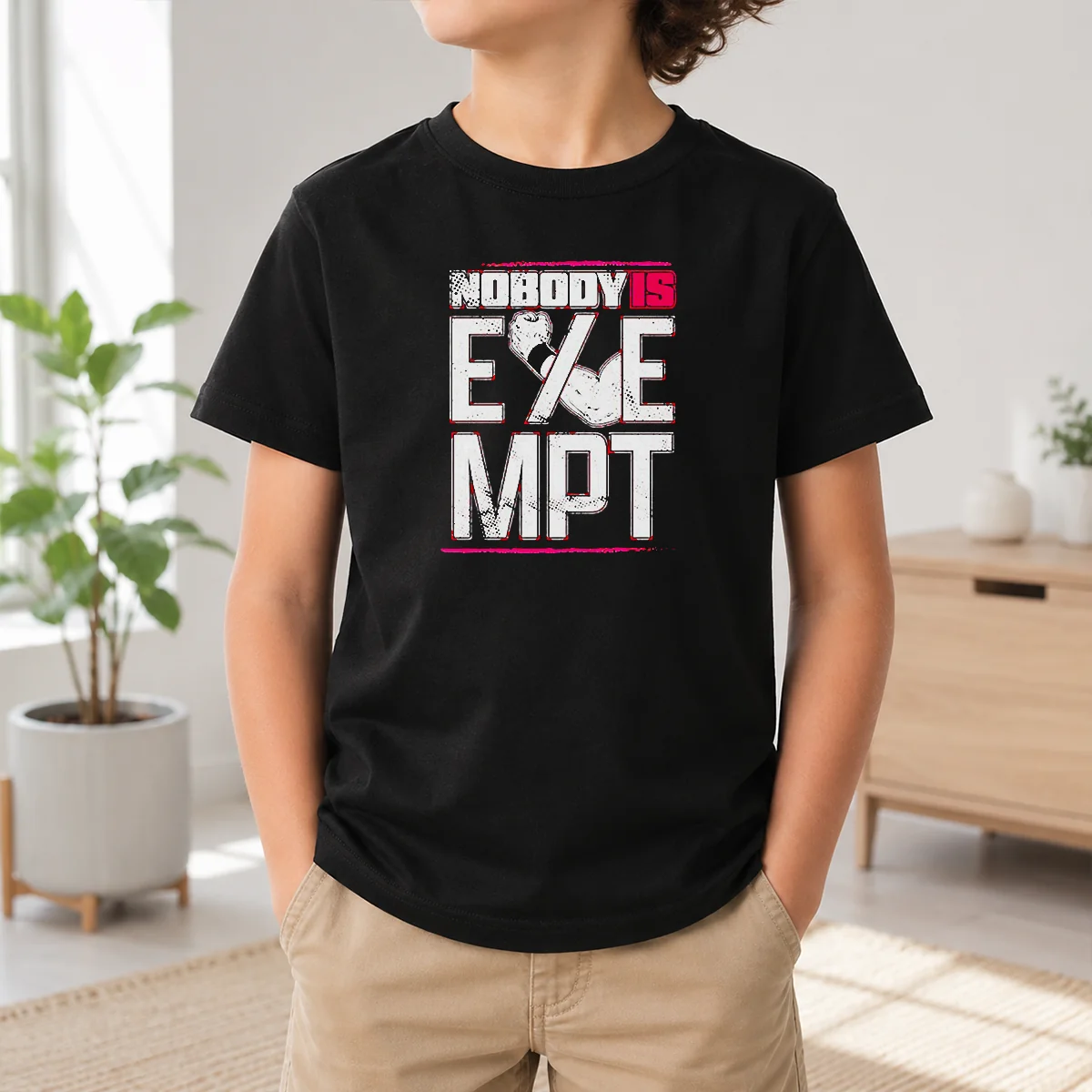 Hot Nobody Is Exempt Wrestler Fist Arm Powerlifting Motivation Bodybuilding Shirt - Image 9
