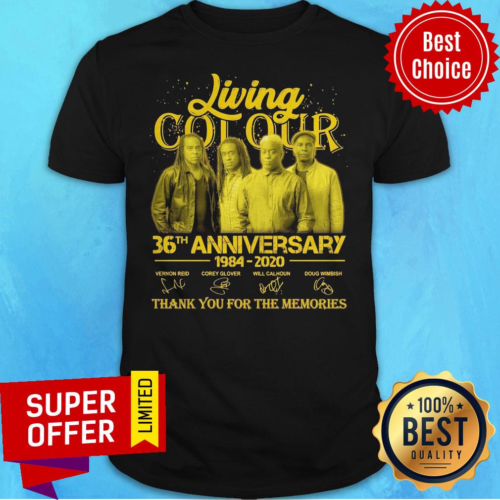 Living Cot Our 36th Anniversary 1984 2020 Thank You For The Memories Signatures Shirt