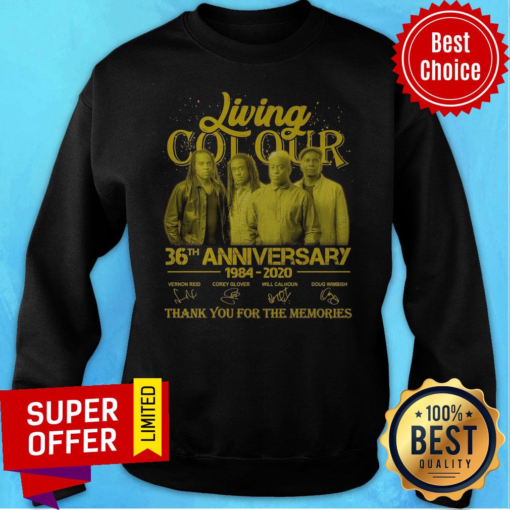 Living Cot Our 36th Anniversary 1984 2020 Thank You For The Memories Signatures Shirt - Image 2