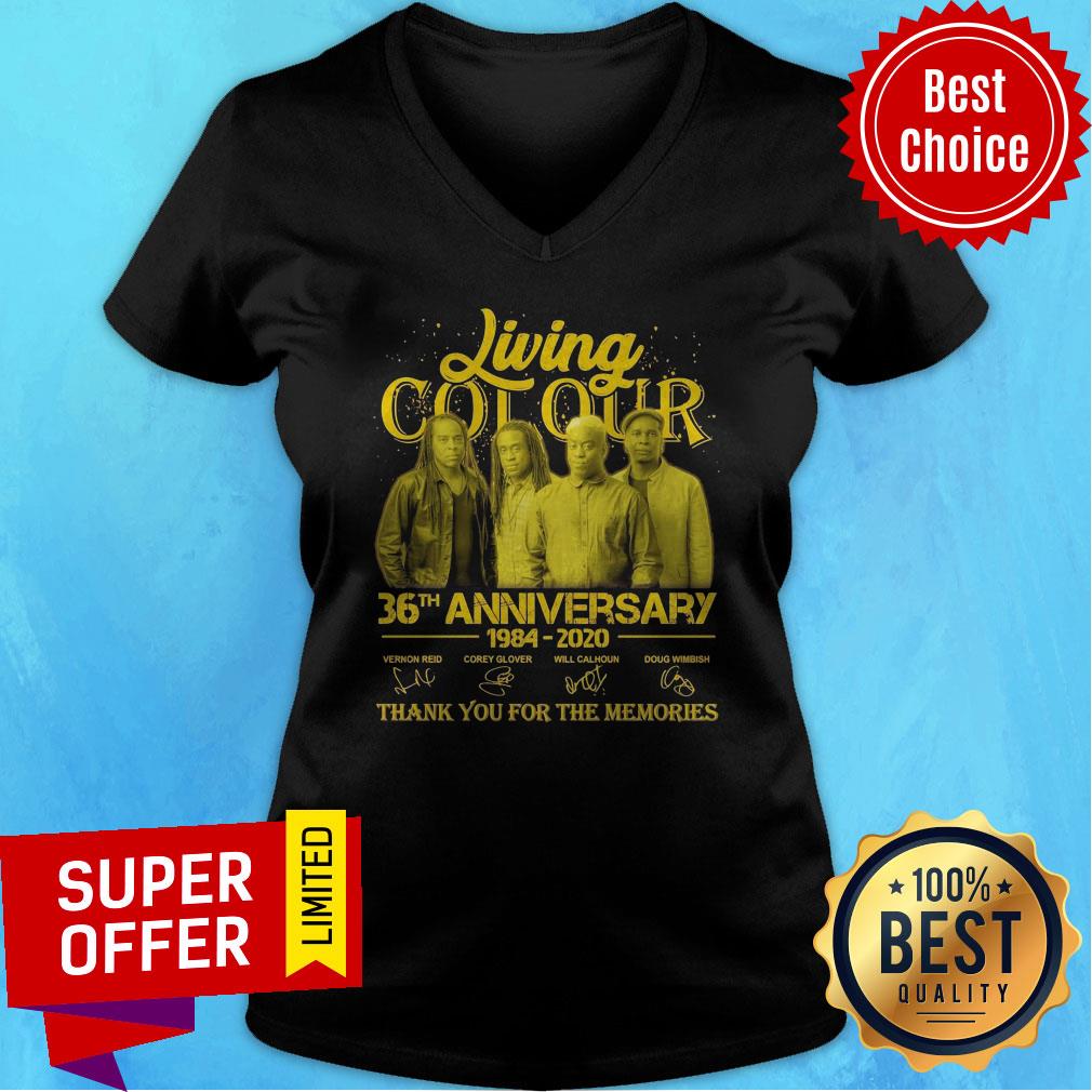 Living Cot Our 36th Anniversary 1984 2020 Thank You For The Memories Signatures Shirt - Image 4