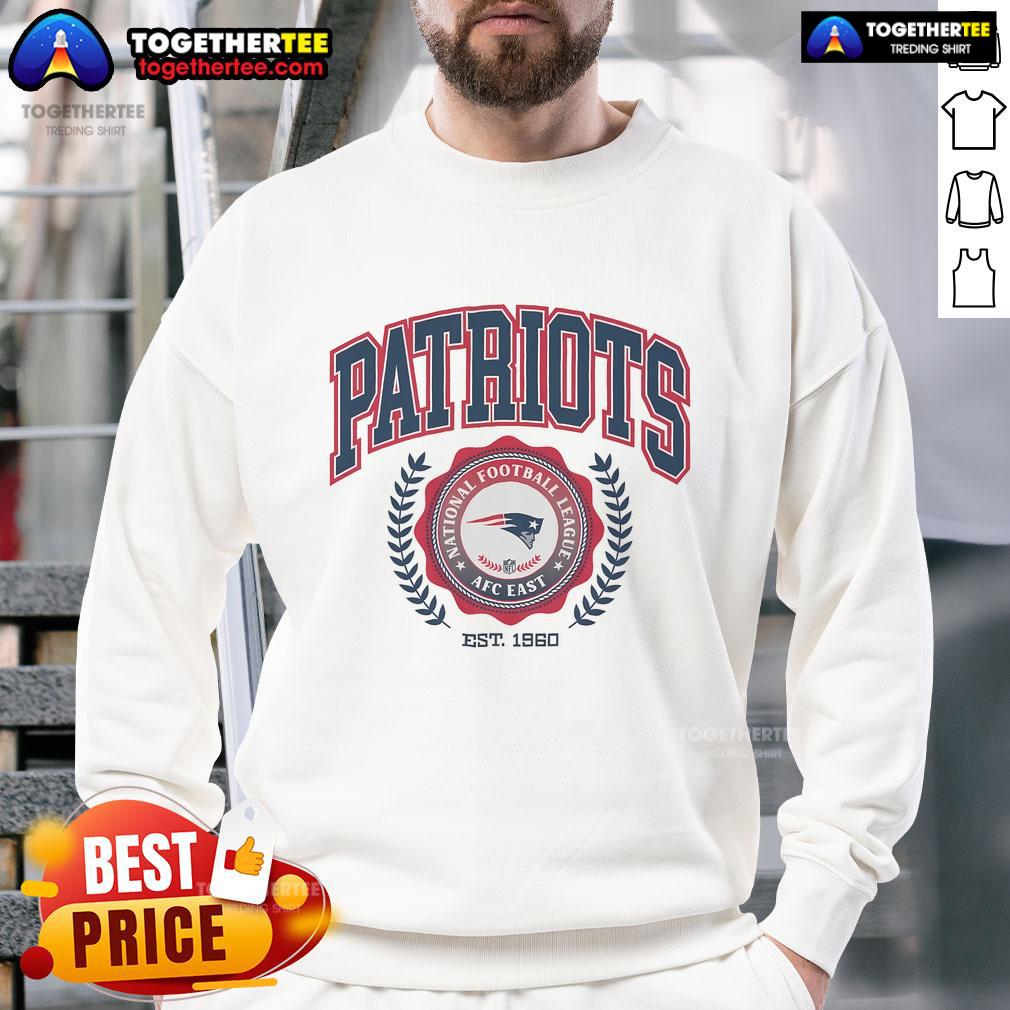 Nice New England Patriots Team Crest Est 1960 T-Shirt - Image 5