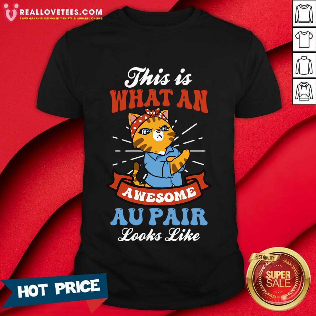 Cat This Is What An Awesome Au Pair Looks Like Shirt