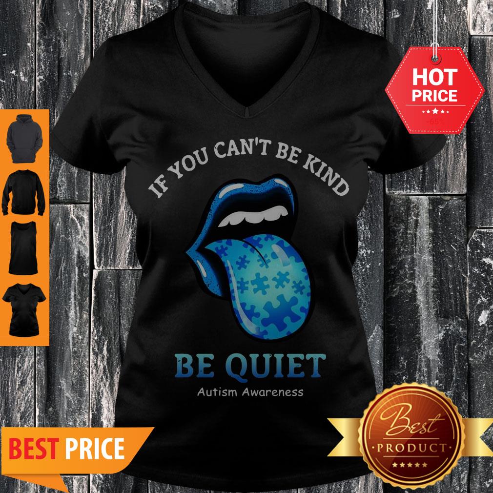 The Rolling Stones If You Can’t Be Kind Be Quiet Autism Awareness Shirt - Image 5