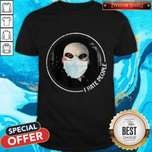 Beautiful Jigsaw Face Mask I Hate People Shirt