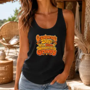 Alternative view of Official Grandparents Day Groovy Retro Tee Celebrating Warmth Wisdom Shirt