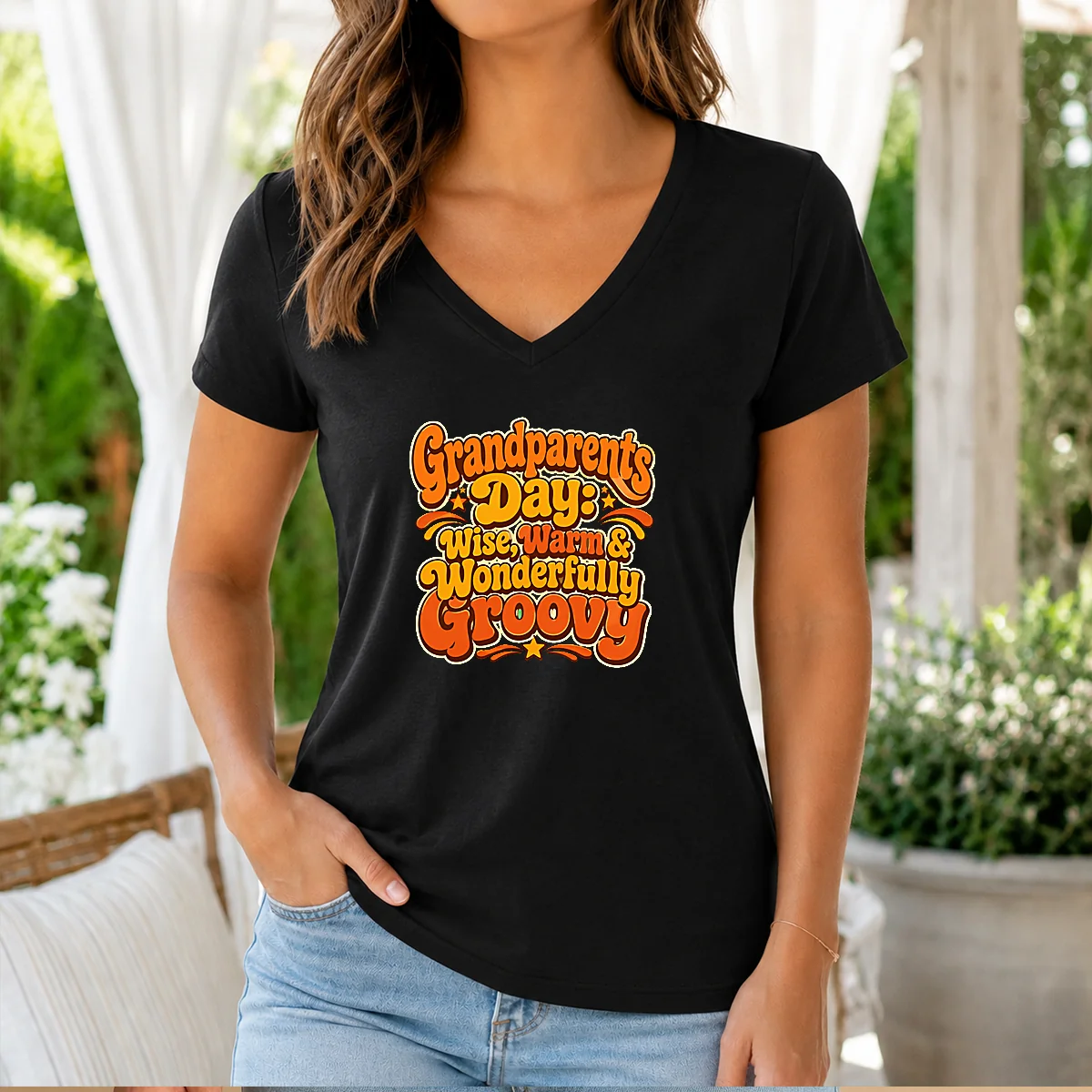 Official Grandparents Day Groovy Retro Tee Celebrating Warmth Wisdom Shirt