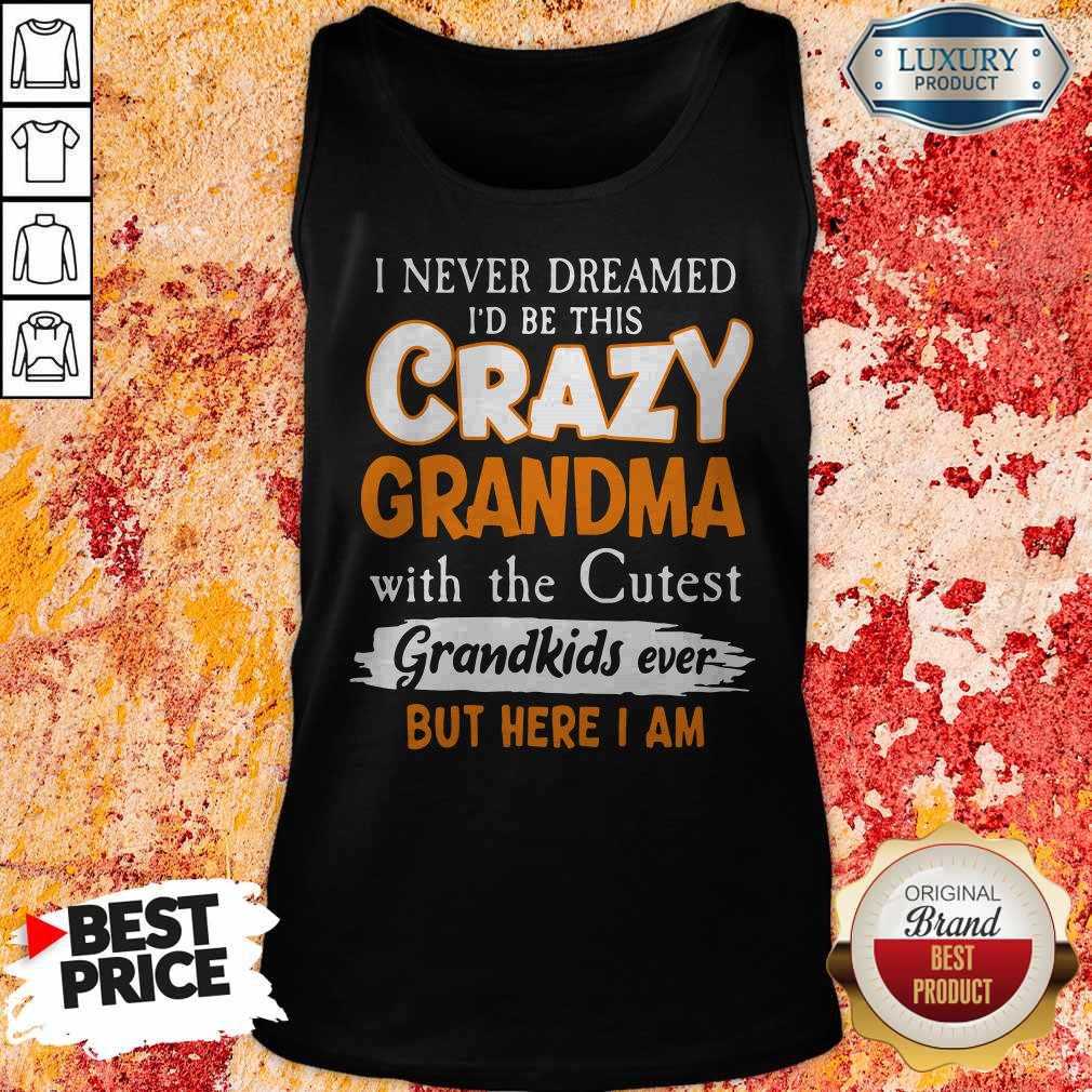 I Never Dreamed I’d Be This Crazy Grandma With The Cutest Grandkids Ever Shirt - Image 3
