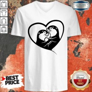 Alternative view of Nice Otterly In Love Otters Shirt