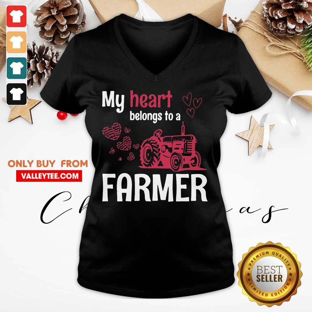 Premium My Heart Belongs To As Farmer Shirt - Image 3