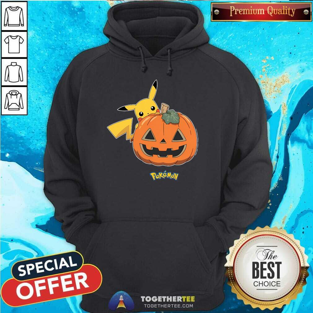 Premium Pokemon Pikachu Halloween Jack O' Lantern Pumpkin T-Shirt - Image 5