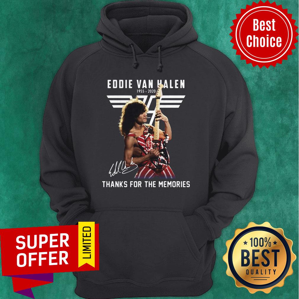 Eddie Van Halen 1955-2020 Thanks For The Memories Signature Tee Shirt - Image 2