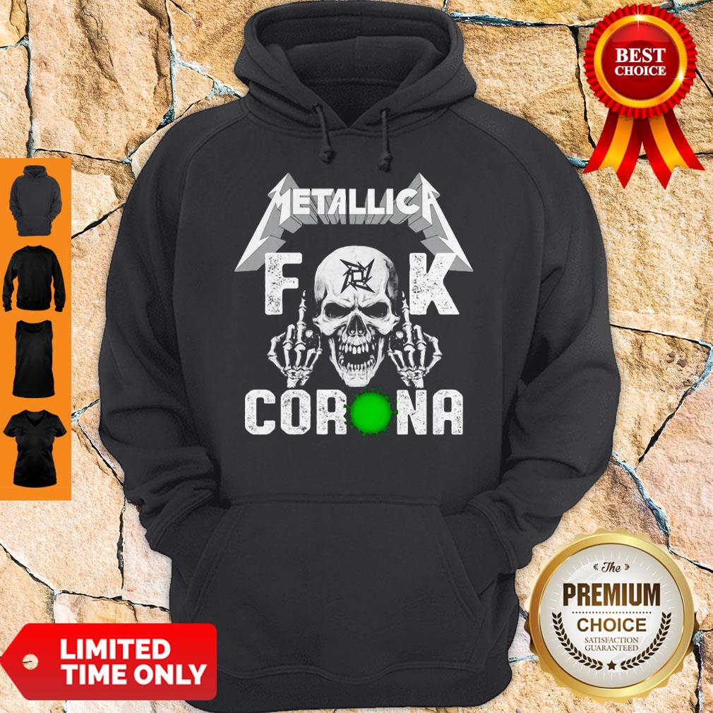 Official Skull Metallica Fuck Coronavirus Shirt - Image 2