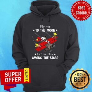 Alternative view of Snoopy Fly Me To The Moon Let Me Play Among The Stars Shirt