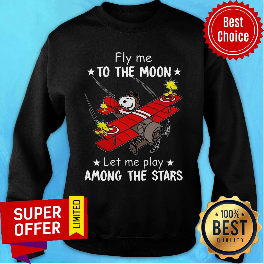 Snoopy Fly Me To The Moon Let Me Play Among The Stars Shirt - Image 5