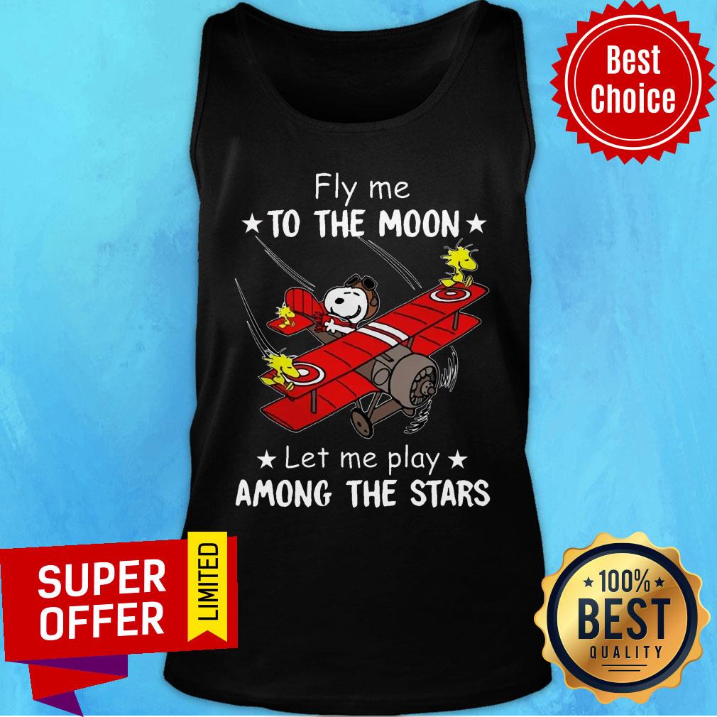 Snoopy Fly Me To The Moon Let Me Play Among The Stars Shirt - Image 4