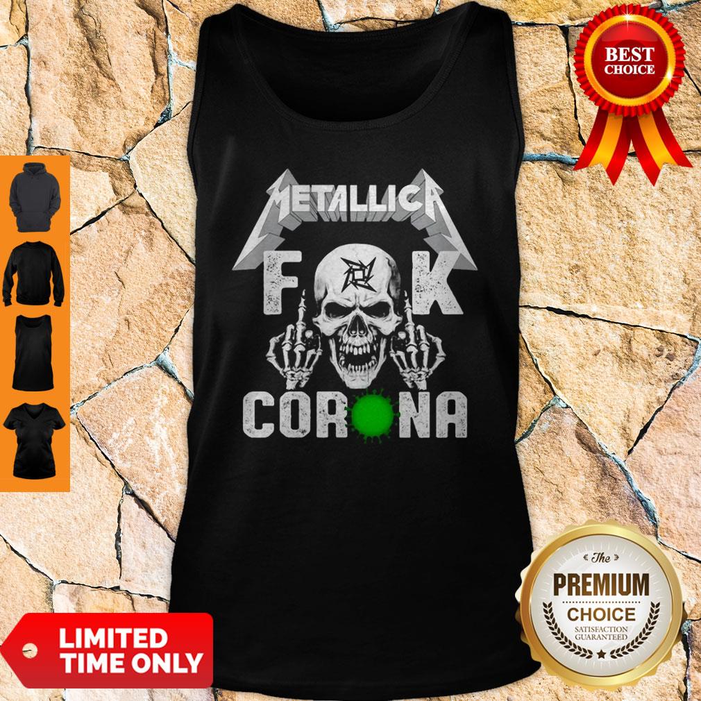 Official Skull Metallica Fuck Coronavirus Shirt - Image 4
