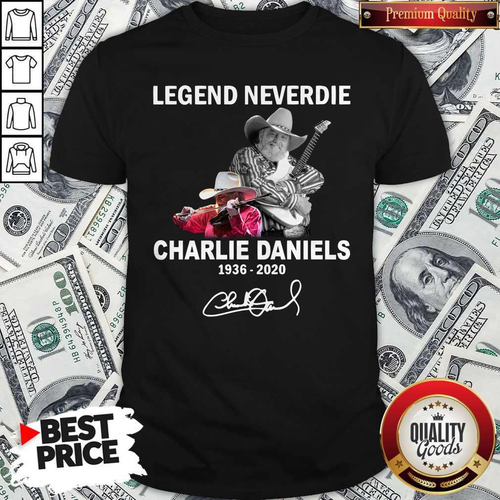 Legend Never Die Charlie Daniels 1936-2020 Signature Shirt