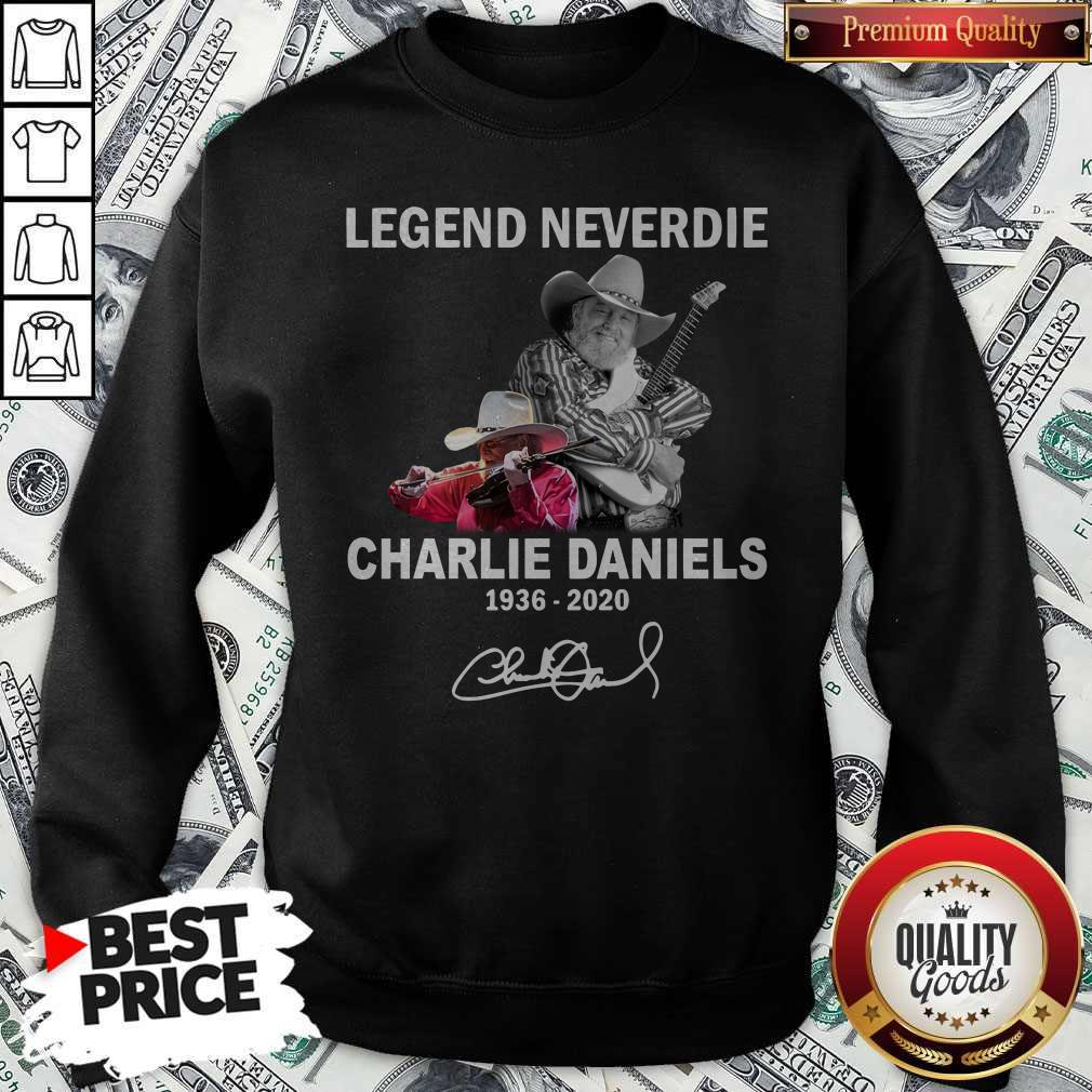 Legend Never Die Charlie Daniels 1936-2020 Signature Shirt - Image 5