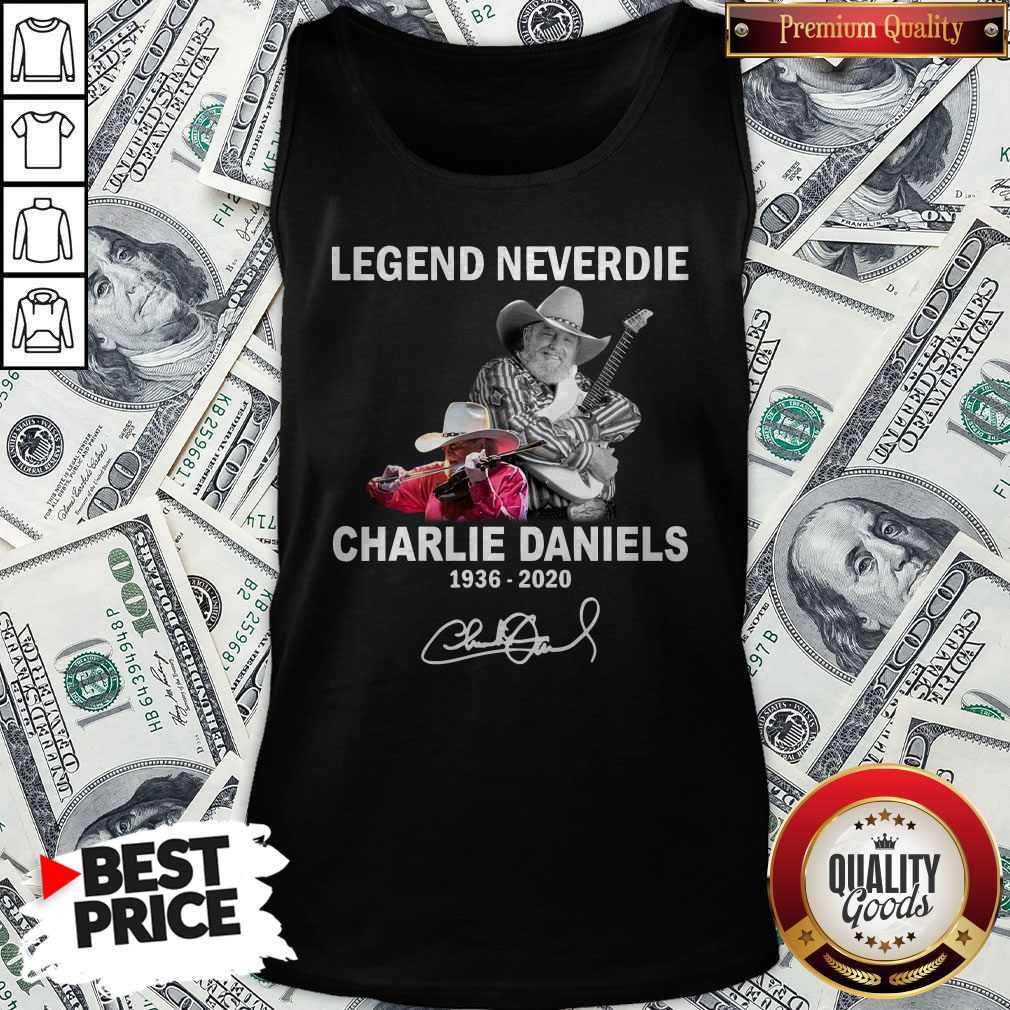 Legend Never Die Charlie Daniels 1936-2020 Signature Shirt - Image 4