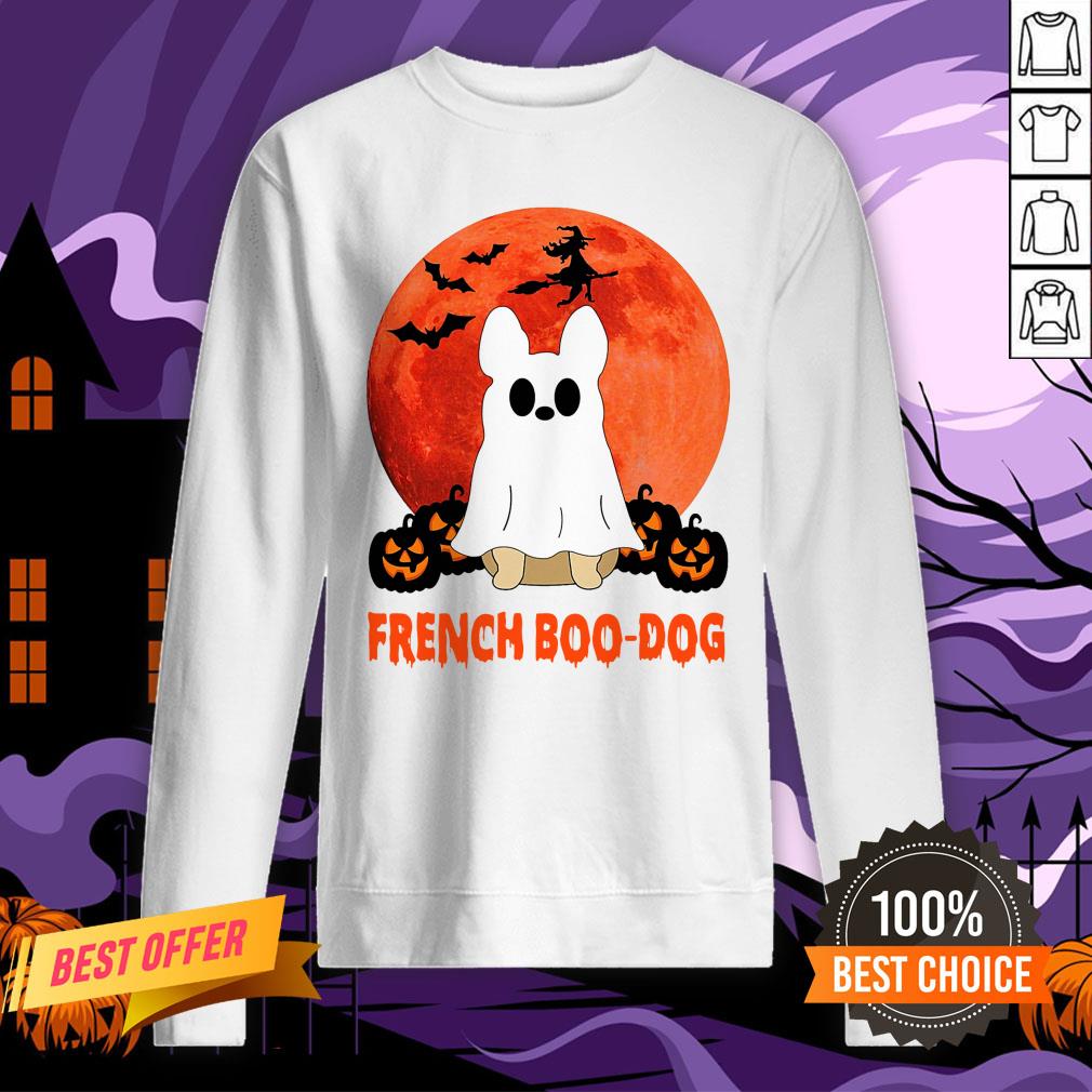 Official French Boo Dog Halloween Shirt - Image 4