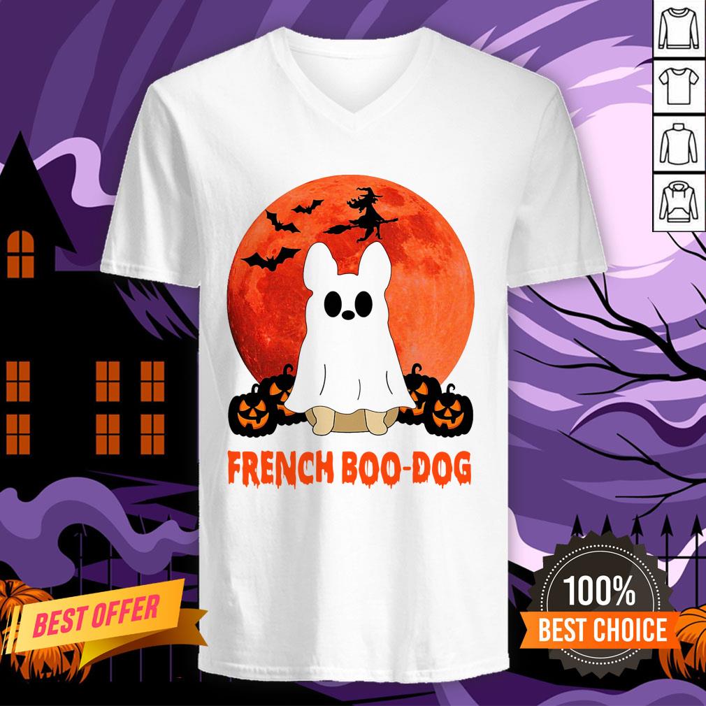 Official French Boo Dog Halloween Shirt - Image 2