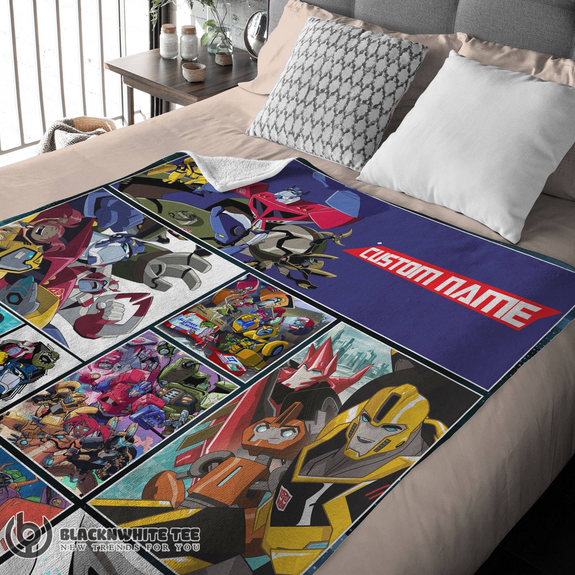 Official Premium Transformers Animated Characters Blanket Fleece Customized Blanket - Image 3