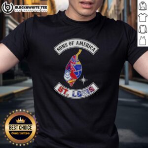 Top Son Of America St. Louis Map Sports Logos Combine T-Shirt