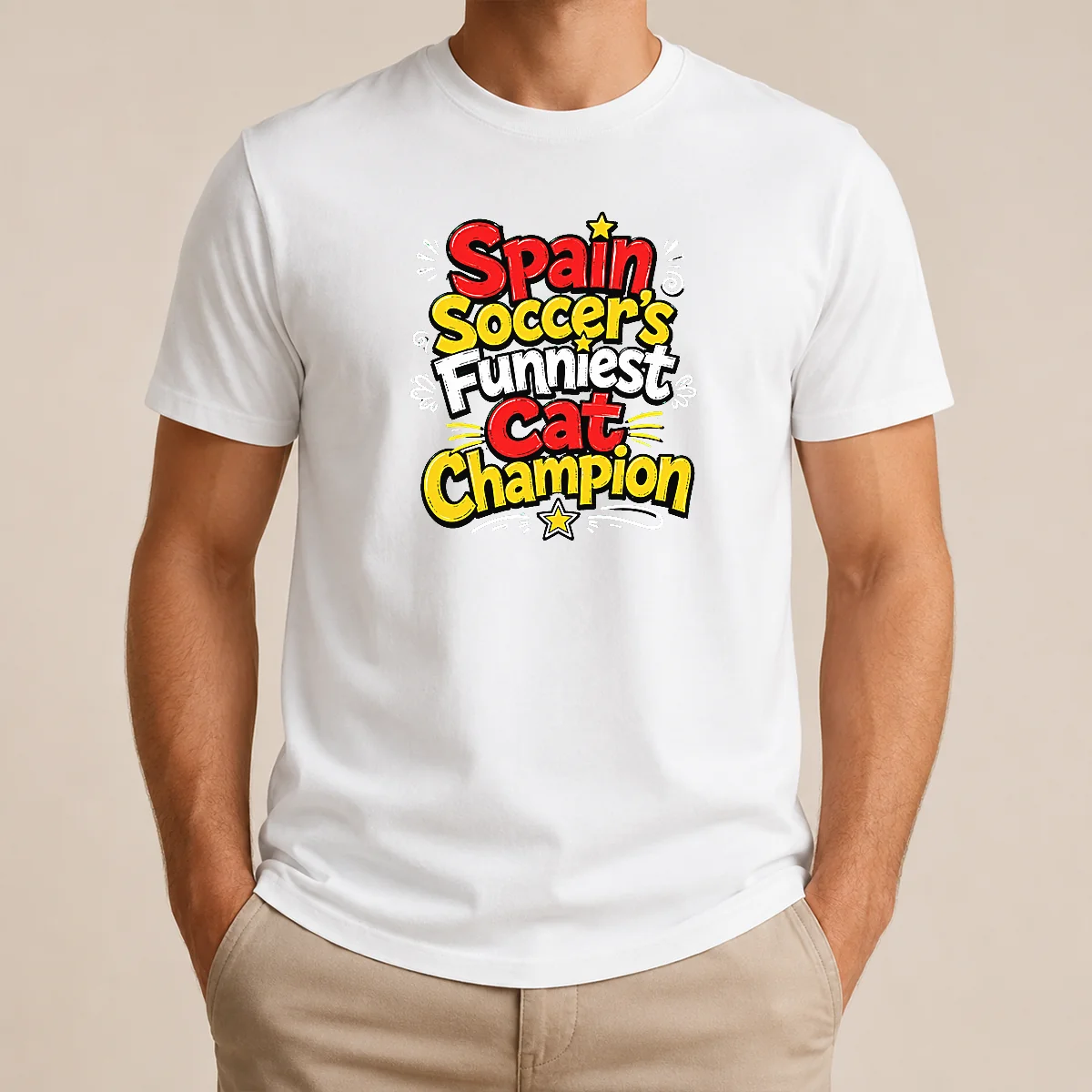 Top Nice Spain Soccer Cat Champion Funny Meme Doodle Shirt