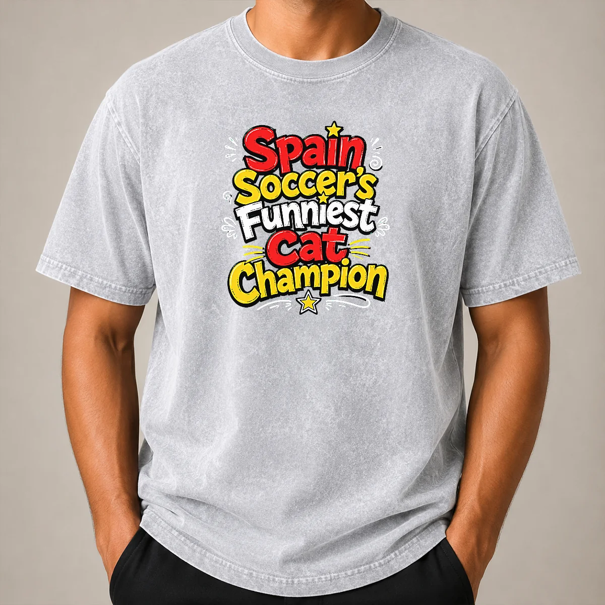 Top Nice Spain Soccer Cat Champion Funny Meme Doodle Shirt - Image 8